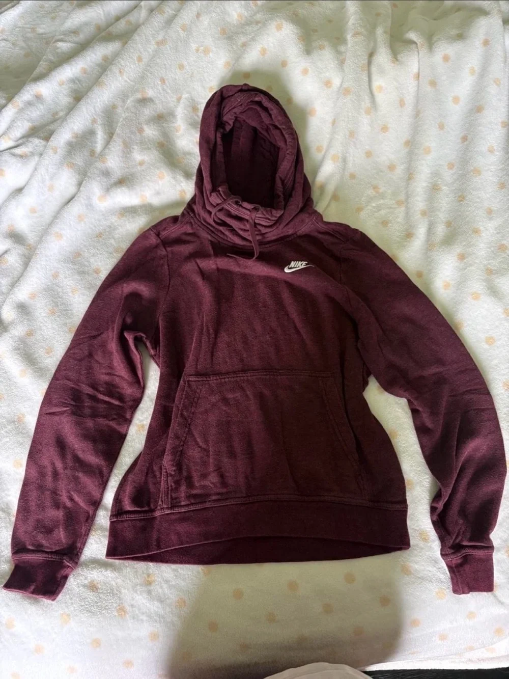 Nike Women's Maroon Hooded Pullover Sweatshirt